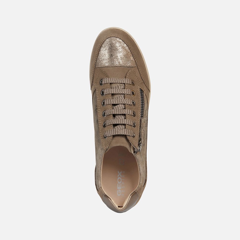 Geox Bayan Spor Ayakkabı Koyu Bej Rengi - Myria - XPA-213567